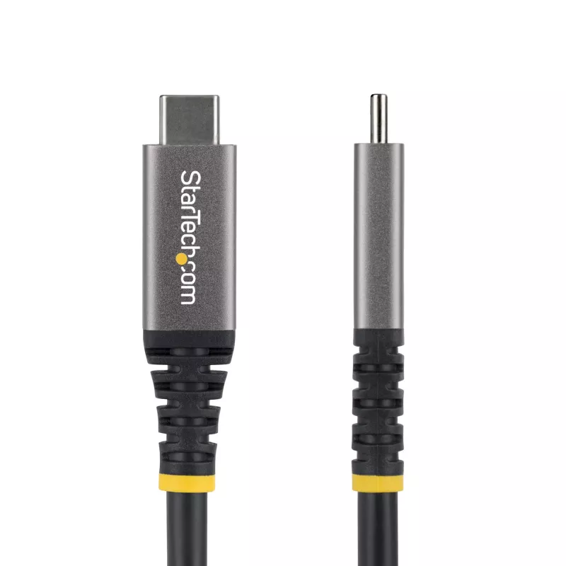 StarTech.com 3 m (10 ft) USB4-kaapeli, 20 Gbit/s, USB-IF-sertifioitu USB-C-kaapeli, 60W PD, 4K 120Hz DP 2.1, TPE-päällyste, musta USB-C-kaapeli