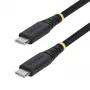 StarTech.com 2 m (6 ft) USB-C-latauskaapeli, 60 W (3 A) PD, kaksikerroksinen punottu nailon-/TPE-päällyste, kestävä USB-C-latauskaapeli, USB 2.0 -kannettavalaturikaapeli