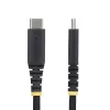 StarTech.com 2 m (6 ft) USB-C-latauskaapeli, 60 W (3 A) PD, kaksikerroksinen punottu nailon-/TPE-päällyste, kestävä USB-C-latauskaapeli, USB 2.0 -kannettavalaturikaapeli