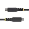 StarTech.com 2 m (6 ft) USB-C-latauskaapeli, 60 W (3 A) PD, kaksikerroksinen punottu nailon-/TPE-päällyste, kestävä USB-C-latauskaapeli, USB 2.0 -kannettavalaturikaapeli