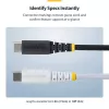 StarTech.com 2 m (6 ft) USB-C-latauskaapeli, 60 W (3 A) PD, kaksikerroksinen punottu nailon-/TPE-päällyste, kestävä USB-C-latauskaapeli, USB 2.0 -kannettavalaturikaapeli