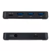 StarTech.com 4-porttinen USB-C- ja USB-A-keskitin, 5 Gbit/s, itsetehostettu, 2-in-1 USB-C- ja USB-A-isäntäkaapeli, 1x USB-C ja 3x USB-A (1x BC 1.2), 36W virtalähde sisältyy