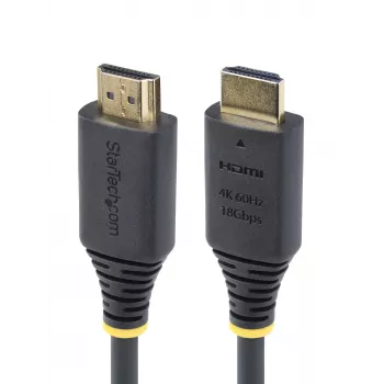 StarTech.com 2,4 m Premium-sertifioitu High Speed HDMI -kaapeli, 4K 60Hz/1440p 144Hz, HDR10/HDCP 2.2/ARC, 18Gbit/s, UHD HDMI 2.0 -kaapeli TV:lle/näytölle, TPE-kuori