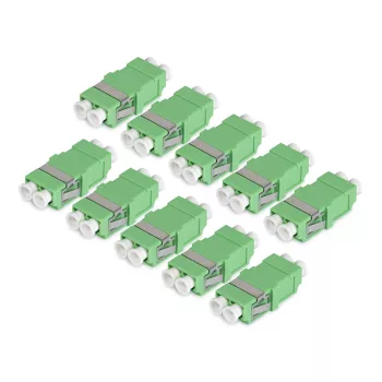 StarTech.com LC-LC-liitäntä 10 kpl:n pakkaus, OS2 yksimuotokuituliitinkehys SC-koossa ilman laippaa, LC/APC duplex-adapteri