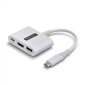 StarTech.com USB-C–HDMI-moniporttisovitin 140W PD-latauksella, 4K 60Hz HDMI, USB 5 Gbit/s -keskitin, mini-telakka MacBook / Dell / ThinkPad / HP / iPad / tablet-laitteille