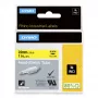 DYMO Rhino teolliset lämpökutistuvat kaapelitarrasukat | 24 mm x 1,5 m | musta teksti keltaisella | Rhino-tarratulostimille