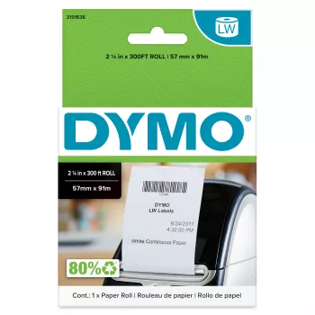 DYMO Authentic LabelWriter päättymättömät tarrat | 57 mm x 91 m (2 1/4