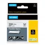 DYMO Rhino teollisuus joustavat nylon-tarrat | 19 mm x 3,5 m | musta teksti valkoisella | itseliimautuva | Rhino- ja LabelManager-tarratulostimille
