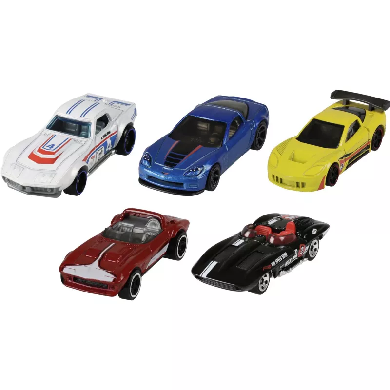Hot Wheels 5 kpl:n pakkaus valikoima, ajoneuvosetti, 3 vuotta, eri värejä