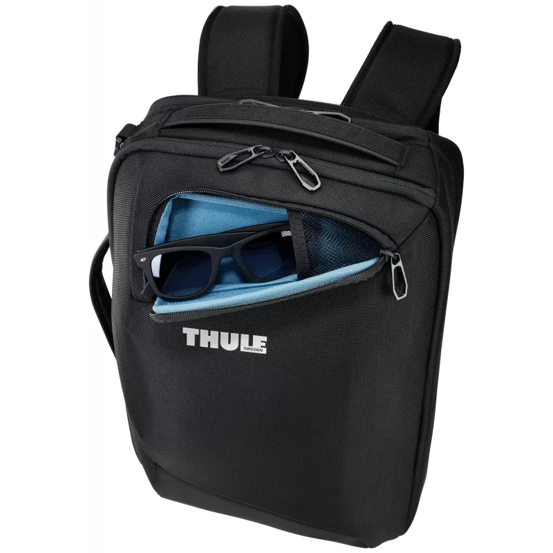 Thule Accent Convertible 17L reppu – musta, 17 L tilavuus, muunneltavat kantovaihtoehdot