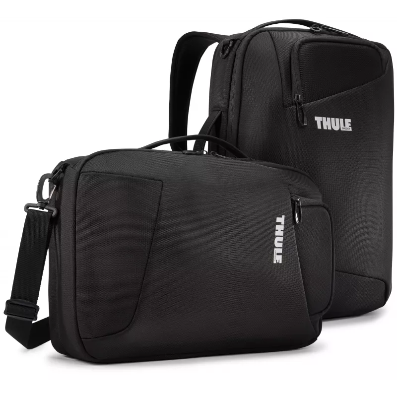 Thule Accent Convertible 17L reppu – musta, 17 L tilavuus, muunneltavat kantovaihtoehdot