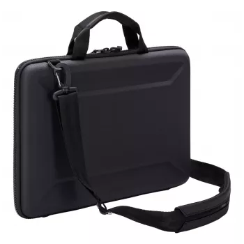 Kannettavan tietokoneen laukku Thule Gauntlet 16 16 inch MacBookille, musta, vahvistettu kotelo ja suojaava vetoketju