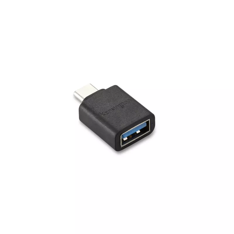 Kensington CA1010 USB-C - USB-A M/F -sovitin, USB-C, USB-A, musta