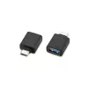 Kensington CA1010 USB-C - USB-A M/F -sovitin, USB-C, USB-A, musta