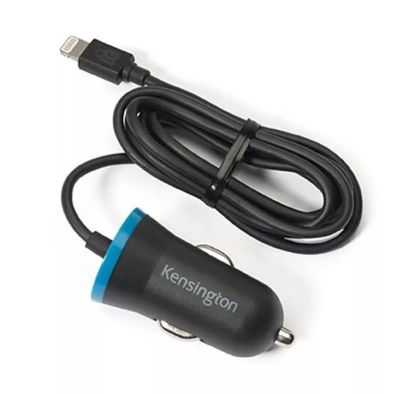 Kensington PowerBolt™ 2.4 autolaturi – musta, auto, savukkeensytytin, 1 m, musta
