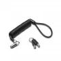 Kensington NANO PORTABLE KEYED LOCK KD, 2,3 m, avain, musta