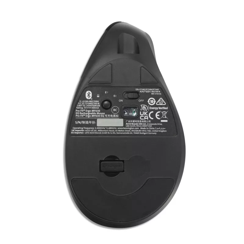 Hiiri Kensington Pro Fit Ergo MY630 EQ RF langaton Bluetooth USB Type-A
