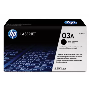 HP 03A musta alkuperäinen LaserJet-värikasetti C3903A 1 kpl