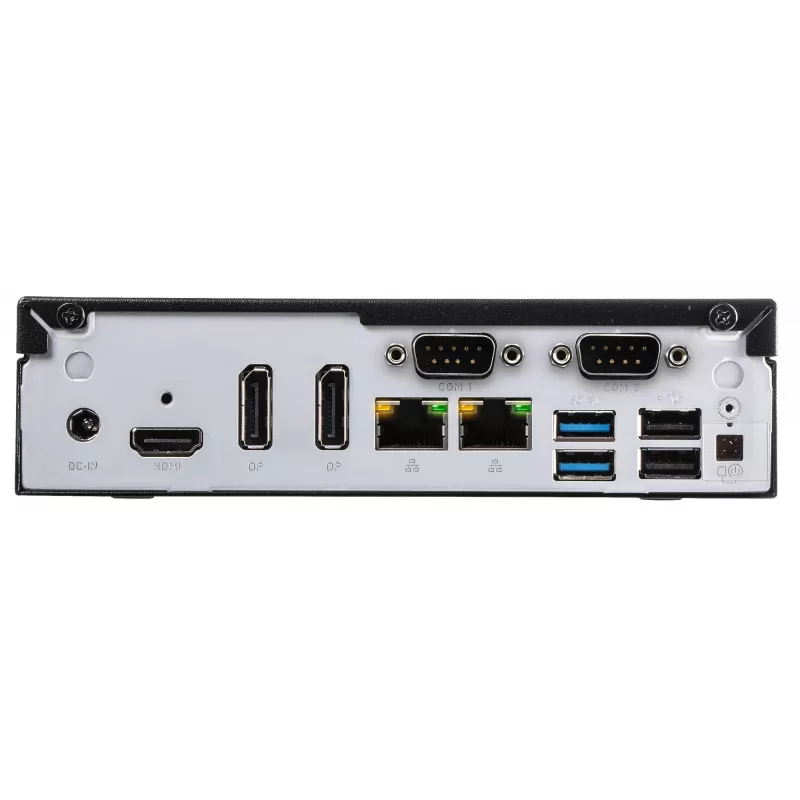 Shuttle ohut PC DH610, S1700, 1x HDMI, 2x DP, 1x 2,5 tuumaa, 2x M.2, 2x LAN (Intel 1G + 2.5G), 2x COM, 24/7 jatkuva käyttö, sis. VESA