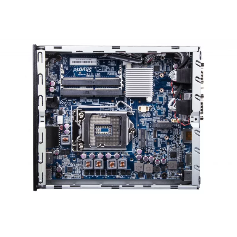 Shuttle ohut PC DH610, S1700, 1x HDMI, 2x DP, 1x 2,5 tuumaa, 2x M.2, 2x LAN (Intel 1G + 2.5G), 2x COM, 24/7 jatkuva käyttö, sis. VESA