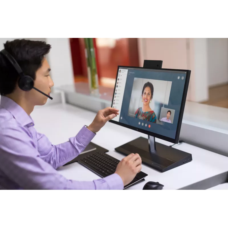 HP UC Wireless Duo -kuulokemikrofoni, langaton, toimisto/callcenter, 310 g, kuulokemikrofoni, musta