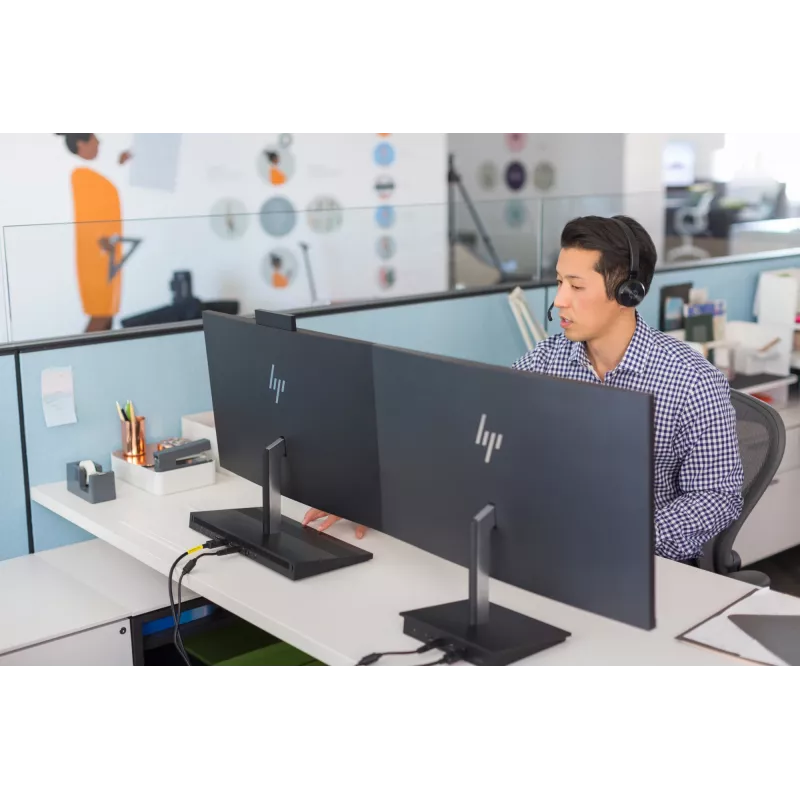 HP UC Wireless Duo -kuulokemikrofoni, langaton, toimisto/callcenter, 310 g, kuulokemikrofoni, musta