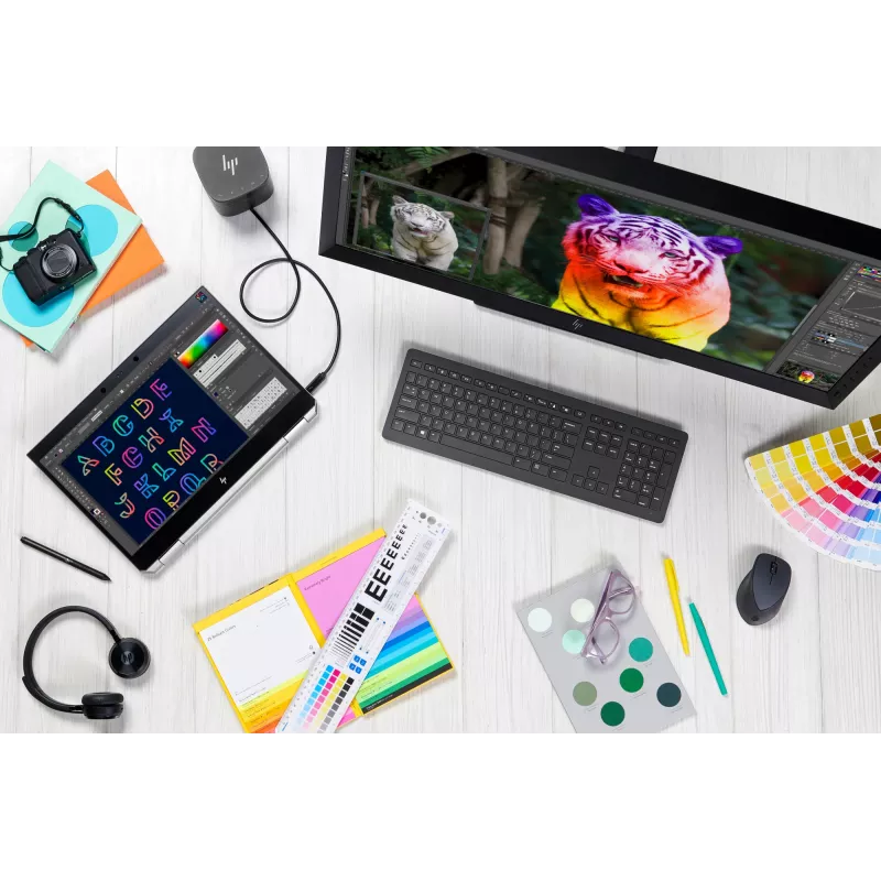 HP UC Wireless Duo -kuulokemikrofoni, langaton, toimisto/callcenter, 310 g, kuulokemikrofoni, musta