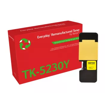 Everyday™ keltainen uudelleenvalmistettu värikasetti Xeroxilta, yhteensopiva Kyocera TK-5230Y kanssa, vakiokapasiteetti