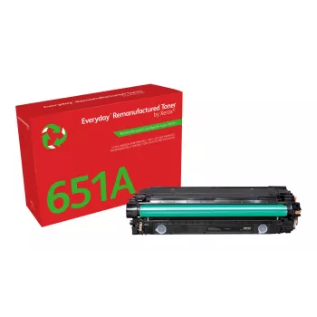 Everyday™ musta uudelleenvalmistettu värikasetti Xeroxilta, yhteensopiva HP 651A 650A 307A (CE340A/CE270A/CE740A) kanssa, vakiotuotto