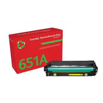Everyday™ keltainen uudelleenvalmistettu värikasetti Xeroxilta, yhteensopiva HP 651A 650A 307A (CE342A/CE272A/CE742A) kanssa, vakiokapasiteetti