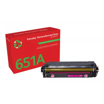 Everyday™ magenta uudelleenvalmistettu värikasetti Xeroxilta, yhteensopiva HP 651A 650A 307A (CE343A/CE273A/CE743A) kanssa, vakiokapasiteetti