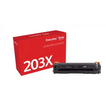 Everyday™ musta värikasetti Xeroxilta, yhteensopiva HP 203X (CF540X) kanssa, suuri kapasiteetti