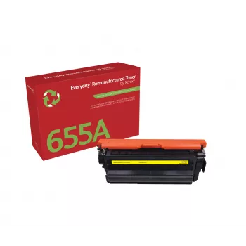 Everyday™ keltainen uudelleenvalmistettu värikasetti Xeroxilta, yhteensopiva HP 655A (CF452A) kanssa, vakiokapasiteetti