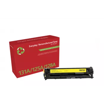 Everyday™ keltainen uudelleenvalmistettu Xerox-värikasetti yhteensopiva HP 131A (CF212A) kanssa, vakiokapasiteetti