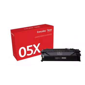 Everyday™ musta Xerox-värikasetti yhteensopiva HP 05X (CE505X) kanssa, suuri kapasiteetti