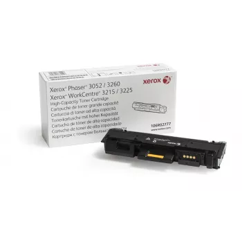 Xerox Genuine Phaser® 3052/3260, WorkCentre® 3215/3225 musta suurikapasiteettinen värikasetti (3000 sivua) - 106R02777