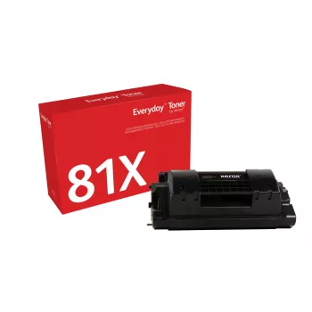 Everyday™ musta värikasetti Xeroxilta, yhteensopiva HP 81X (CF281X) kanssa, suuri kapasiteetti