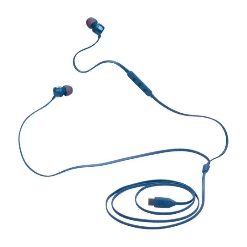 JBL Tune 310C USB headset johdollinen in-ear puhelut/musiikki USB Type-C sininen