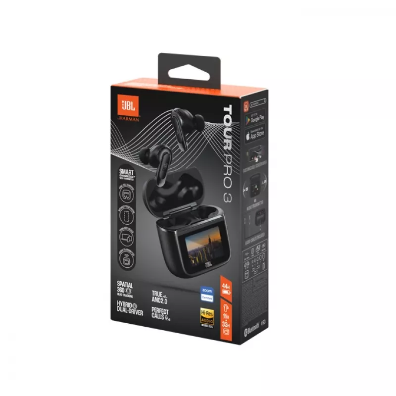 JBL Tour Pro 3 headset langaton in-ear puhelut/musiikki/urheilu/arki Bluetooth musta