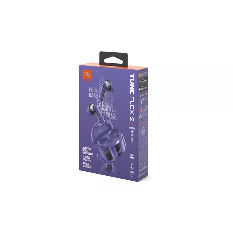 JBL Tune Flex 2 Ghost Edition headset True Wireless Stereo (TWS) in-ear puhelut/musiikki Bluetooth violetti