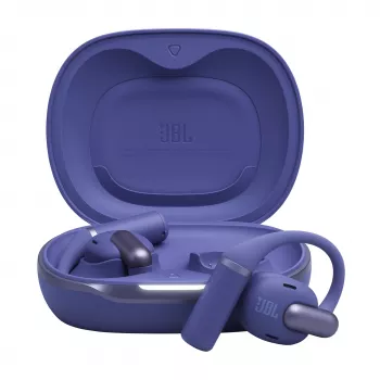 JBL Sense Pro TWS-kuulokkeet korvakoukulla, Bluetooth, USB-C-latausteline, 20–40000 Hz, sininen, 95,2 g