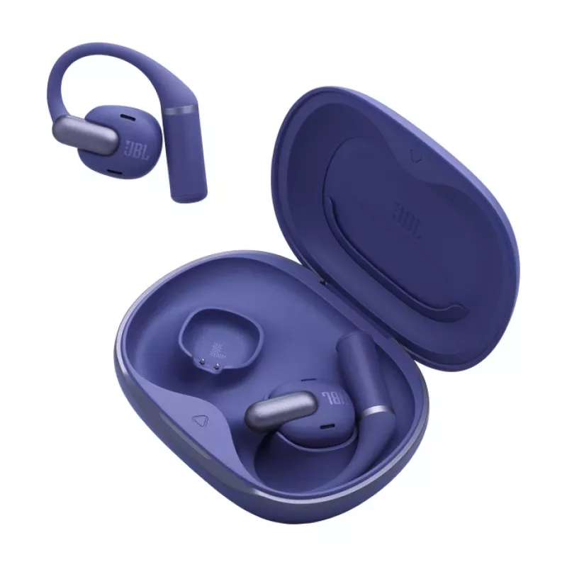JBL Sense Pro TWS-kuulokkeet korvakoukulla, Bluetooth, USB-C-latausteline, 20–40000 Hz, sininen, 95,2 g