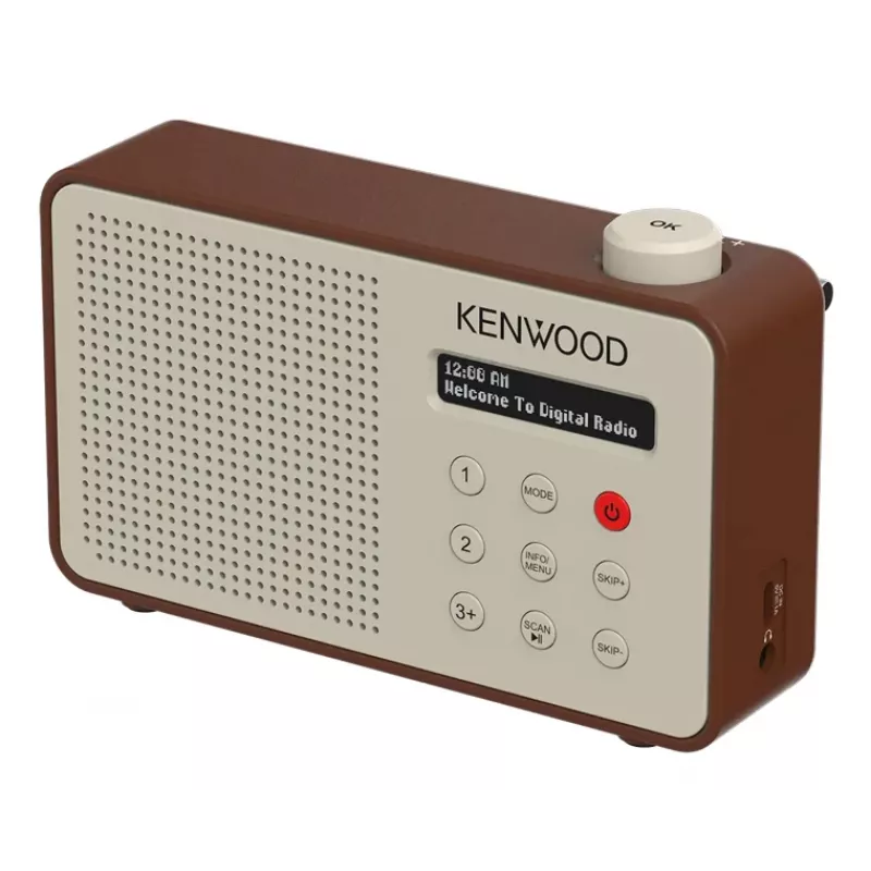 Kenwood CRM25DABT kannettava digitaaliradio mokka