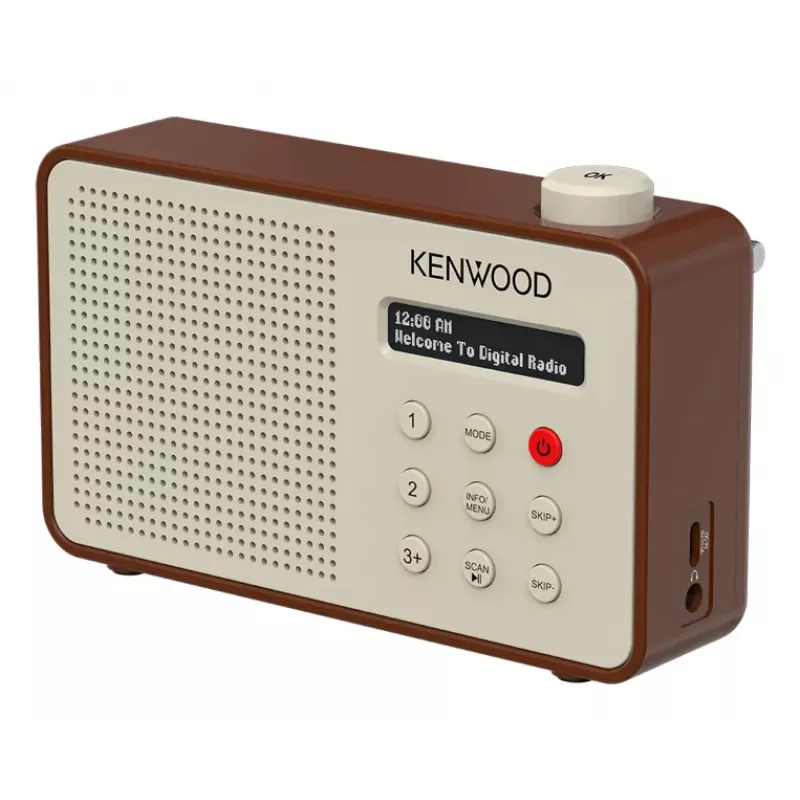 Kenwood CRM25DABT kannettava digitaaliradio mokka