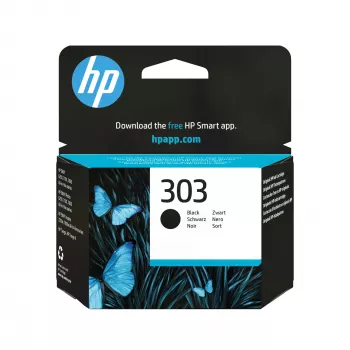 HP 303 musta alkuperäinen mustekasetti, vakiokapasiteetti, musta, pigmenttimuste, 1 kpl, 200 sivua, yksittäispakkaus