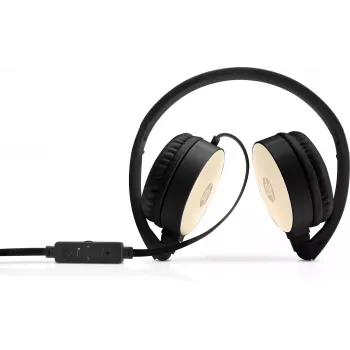 HP Stereo Headset H2800 (musta silkkinen kultainen), johdollinen, puhelut/musiikki, 125 g, kuulokemikrofoni, musta, kultainen