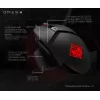 HP OMEN by Reactor hiiri, oikeakätinen, optinen, USB Type-A, 16000 DPI, 0,2 ms, musta