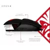 HP OMEN by Reactor hiiri, oikeakätinen, optinen, USB Type-A, 16000 DPI, 0,2 ms, musta