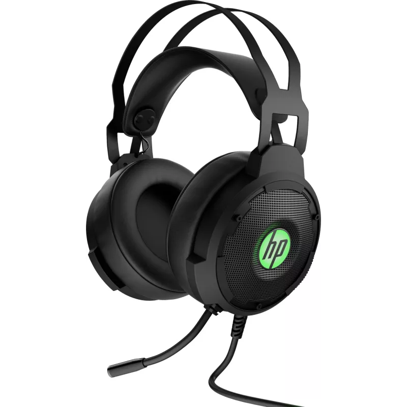 HP Pavilion Gaming Headset 600, johdollinen, pelaaminen, 360 g, kuulokemikrofoni, musta, vihreä
