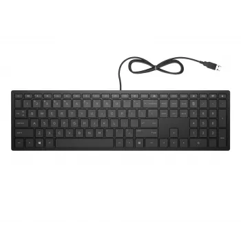 HP Pavilion johdollinen näppäimistö 300, täysikokoinen (100%), johdollinen, USB, mekaaninen, musta